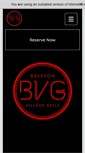 Mobile Screenshot of brixtonvillagegrill.com